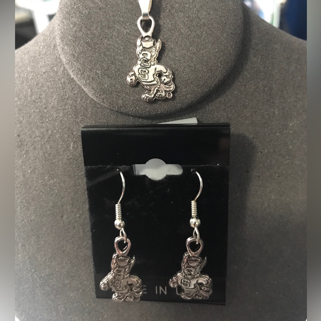 North Carolina State Wolfpack Necklace And Earrings New Officially Licensed